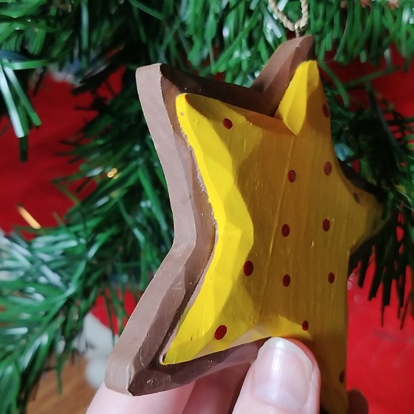 Star Ornament that looks like an Iced Sugar Cookie - Picture 5 of 9